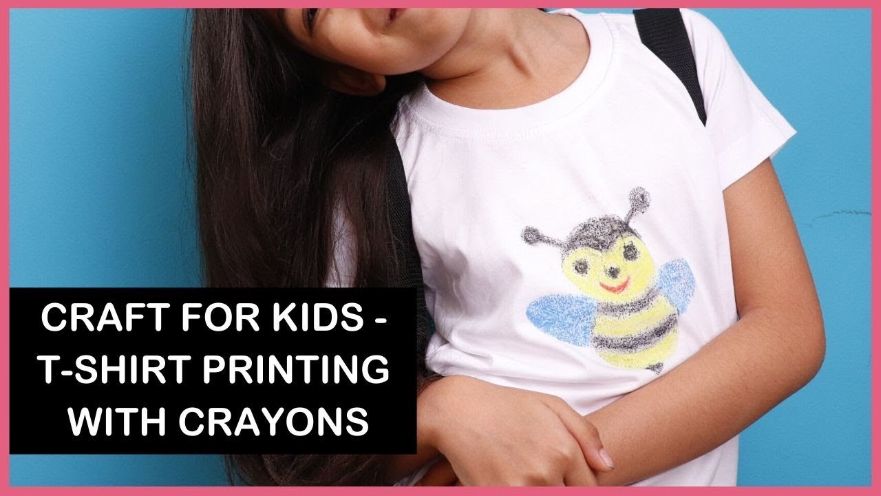 Craft For Kids – T-Shirt Printing With Crayons