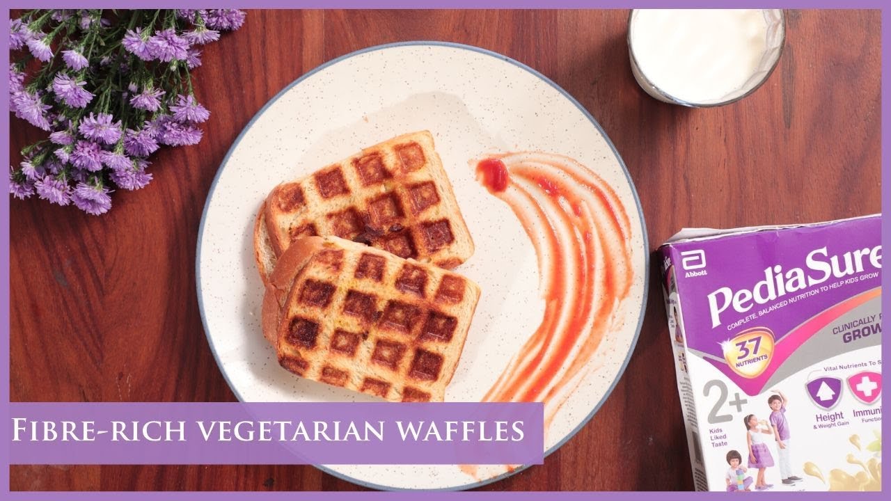 Fibre-rich Vegetarian Waffles