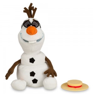 Disney Store AnimatedTalkingSpeakingSinging Olaf the Snowman Plush Stuffed Toy Doll from Frozen
