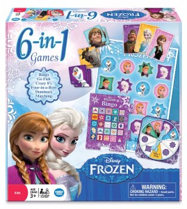 The Wonder Forge Frozen 6-in-1 Game Collection, Multi Color