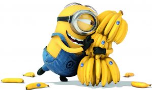 minion eating banana
