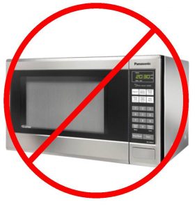 no melamine in the microwave